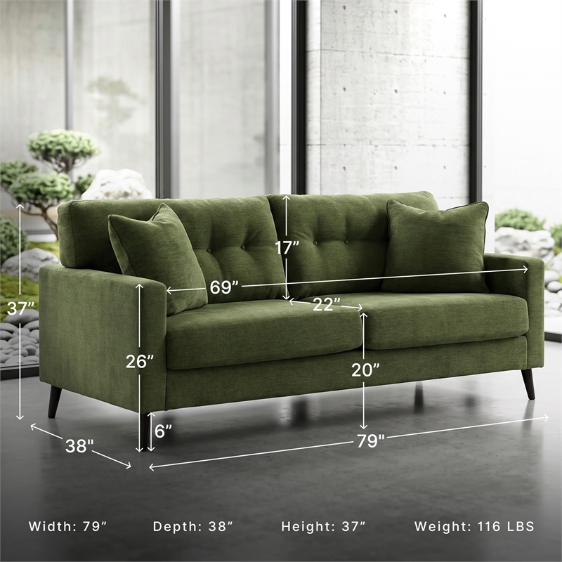 Signature Design by Ashley Bixler Green Sofa