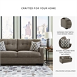 Signature Design by Ashley Mahoney Chocolate Sofa