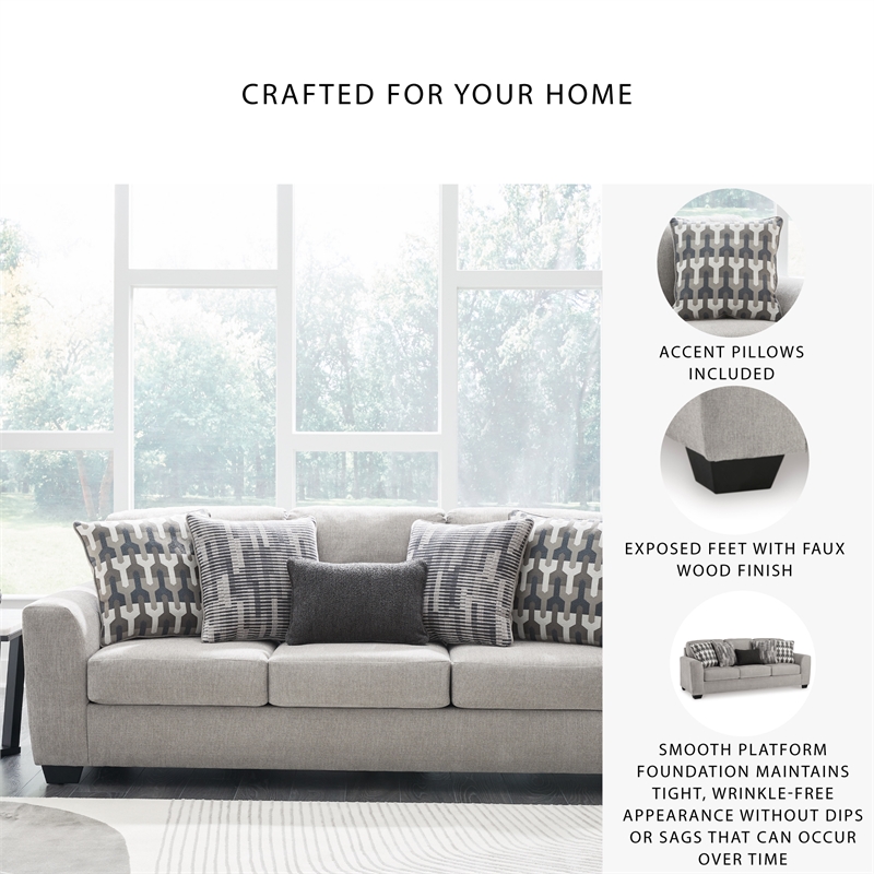 Signature Design by Ashley Avenal Park Flannel Sofa