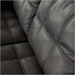 Ashley Furniture Luigi Thunder Sofa with Exposed feet and Faux Wood Finish
