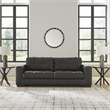 Ashley Furniture Luigi Thunder Sofa with Exposed feet and Faux Wood Finish