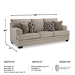 Signature Design by Ashley Stonemeade Taupe Sofa