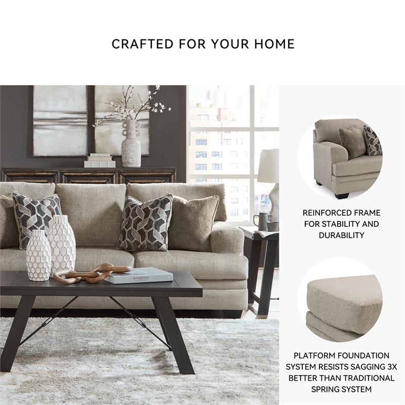 Signature Design by Ashley Stonemeade Taupe Sofa