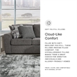 Signature Design by Ashley Gardiner Pewter Sofa Chaise