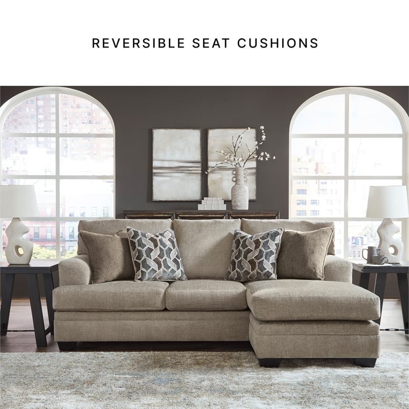 Signature Design by Ashley Stonemeade Taupe Sofa Chaise