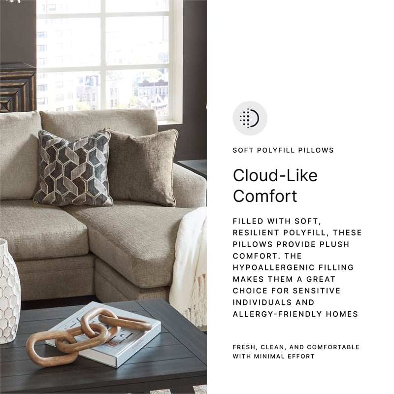 Signature Design by Ashley Stonemeade Taupe Sofa Chaise