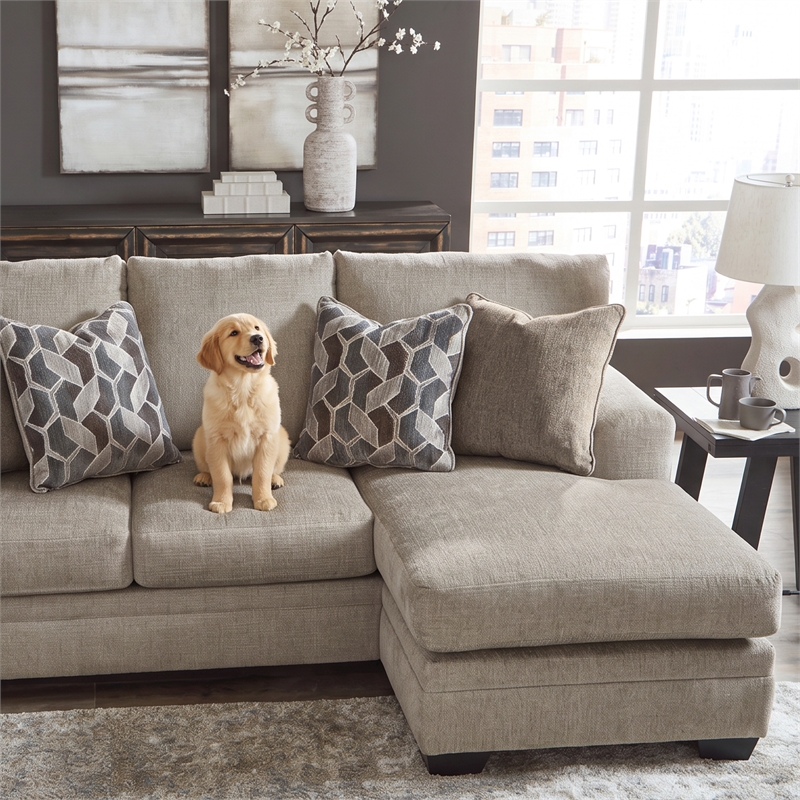 Signature Design by Ashley Stonemeade Taupe Sofa Chaise
