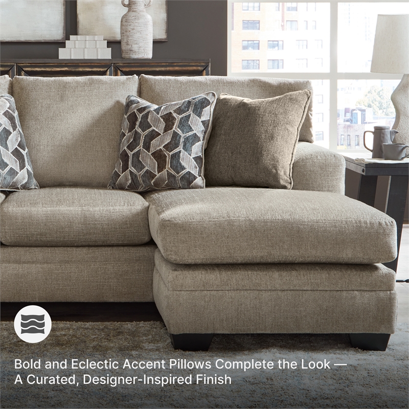 Signature Design by Ashley Stonemeade Taupe Sofa Chaise