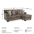 Ashley Furniture Stonemeade Nutmeg Sofa Chaise