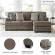 Ashley Furniture Stonemeade Nutmeg Sofa Chaise