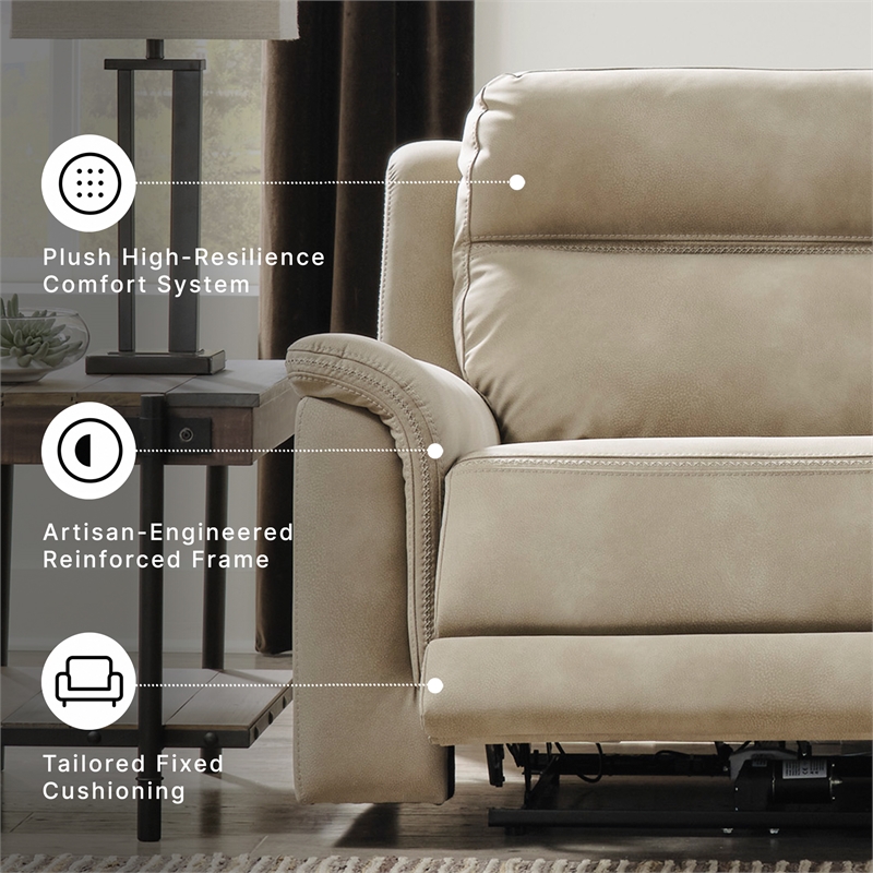 Signature Design by Ashley Next-Gen DuraPella Sand Power Reclining Sofa