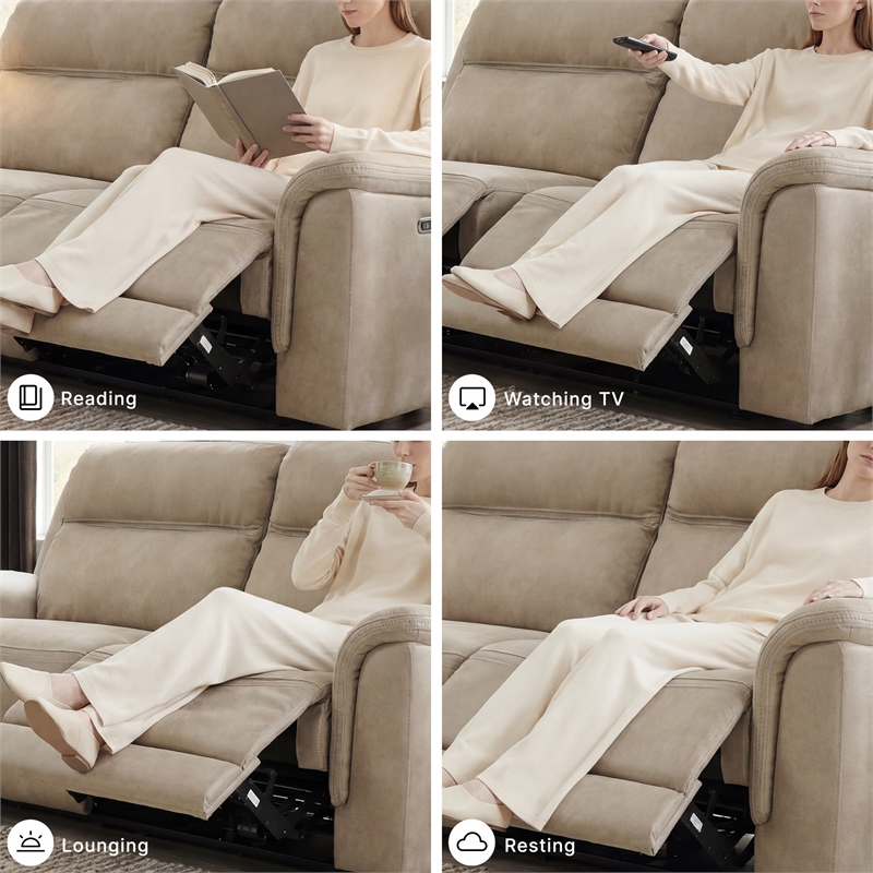Signature Design by Ashley Next-Gen DuraPella Sand Power Reclining Sofa