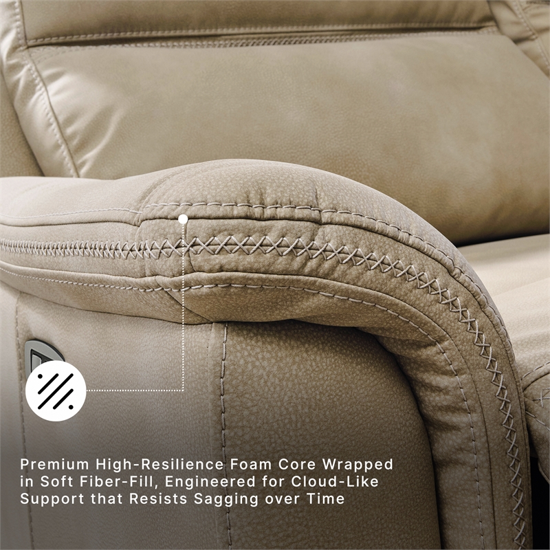Signature Design by Ashley Next-Gen DuraPella Sand Power Reclining Sofa