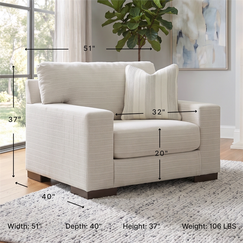 Signature Design by Ashley Maggie Birch Oversized Chair