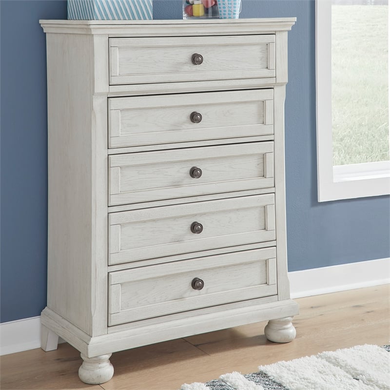 Ashley Furniture Robbinsdale Light Gray Chest of Drawers