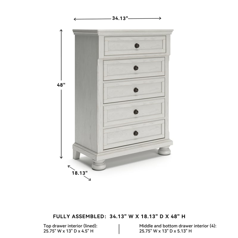 Ashley Furniture Robbinsdale Light Gray Chest of Drawers