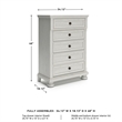 Ashley Furniture Robbinsdale Light Gray Chest of Drawers