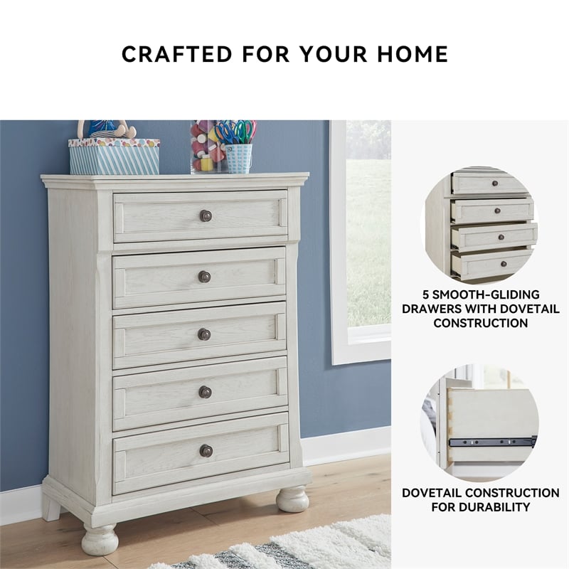 Ashley Furniture Robbinsdale Light Gray Chest of Drawers