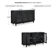 Signature Design by Ashley Rowanbeck Black Dining Server
