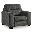 Signature Design by Ashley Lonoke Gunmetal Oversized Chair