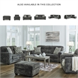 Signature Design by Ashley Lonoke Gunmetal Oversized Chair