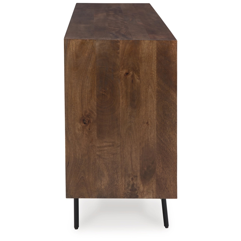 Signature Design by Ashley Dreggan Brown & Grayish Gold Accent Cabinet