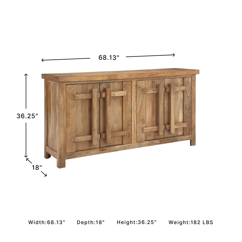 Signature Design by Ashley Dresor Brown & Beige Accent Cabinet