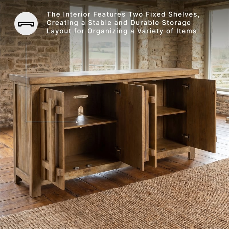 Signature Design by Ashley Dresor Brown & Beige Accent Cabinet