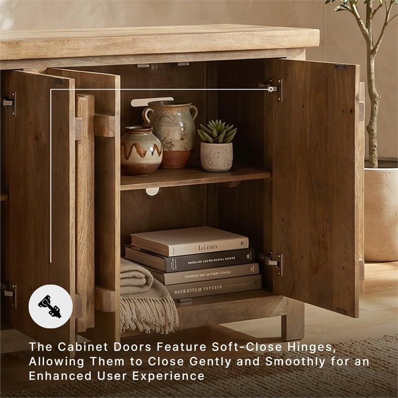 Signature Design by Ashley Dresor Brown & Beige Accent Cabinet