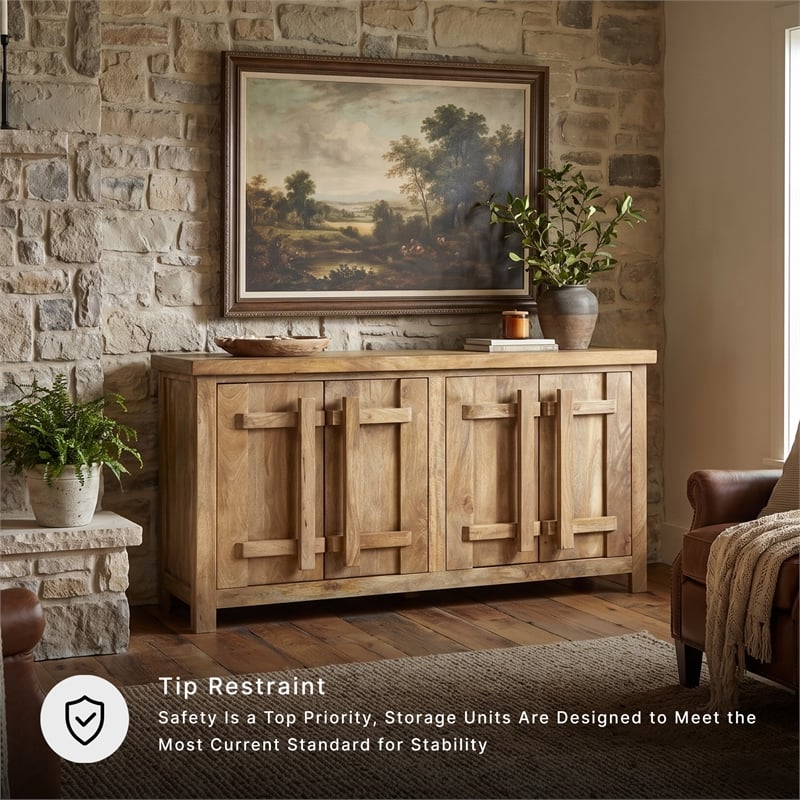 Signature Design by Ashley Dresor Brown & Beige Accent Cabinet
