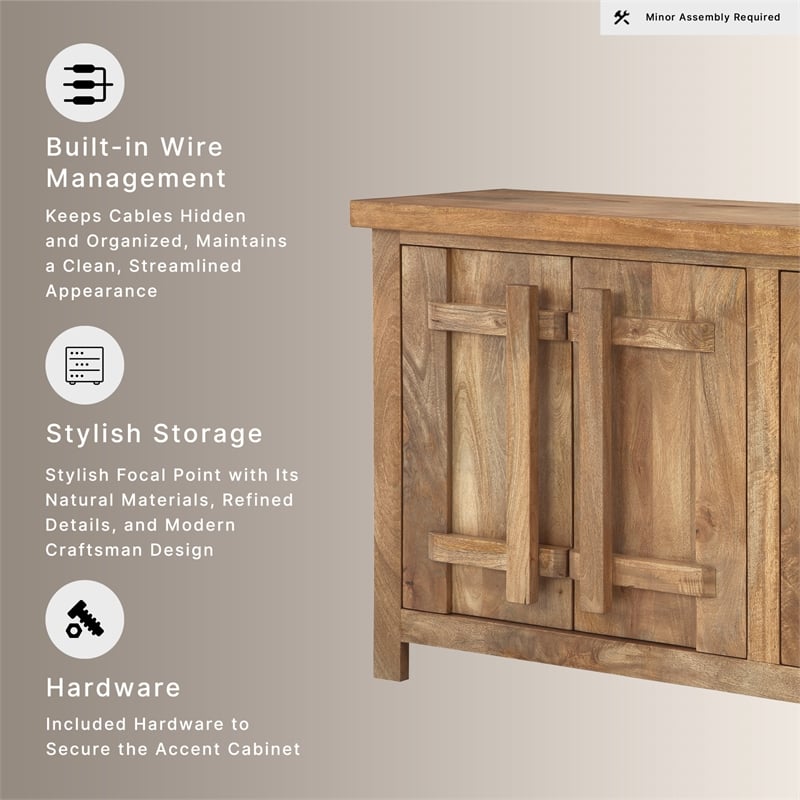Signature Design by Ashley Dresor Brown & Beige Accent Cabinet