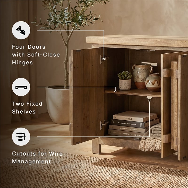 Signature Design by Ashley Dresor Brown & Beige Accent Cabinet