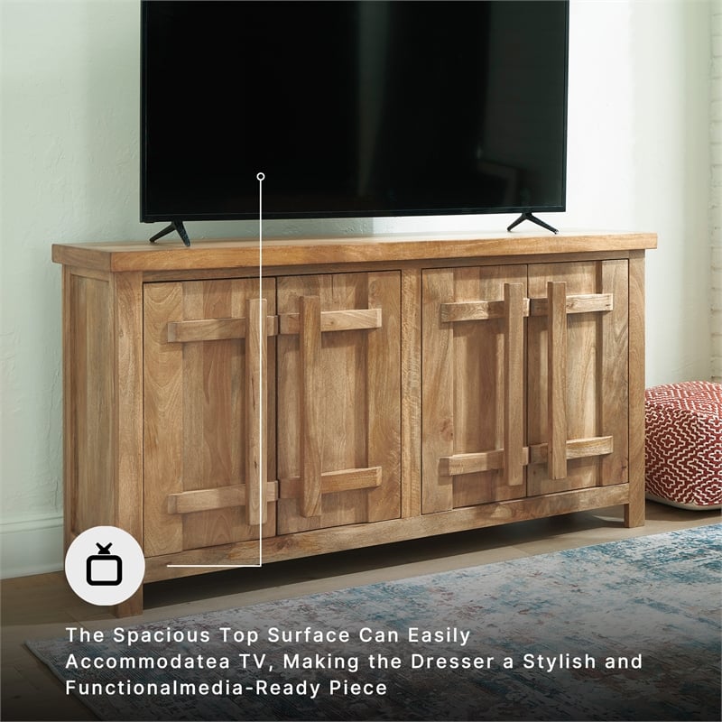 Signature Design by Ashley Dresor Brown & Beige Accent Cabinet