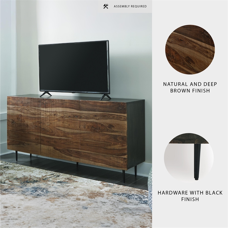 Signature Design by Ashley Darrey Brown & Beige Accent Cabinet