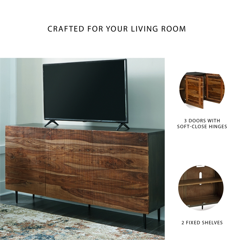 Signature Design by Ashley Darrey Brown & Beige Accent Cabinet