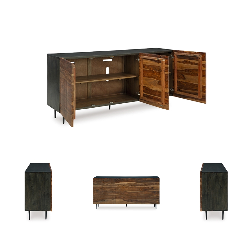 Signature Design by Ashley Darrey Brown & Beige Accent Cabinet