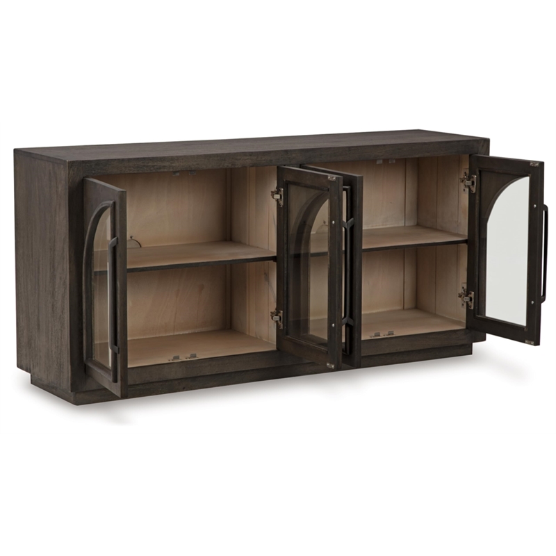 Signature Design by Ashley Dreley Grayish Brown Accent Cabinet