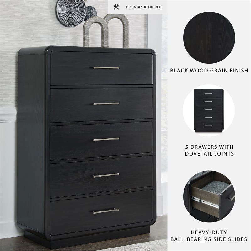 Ashley Furniture Rowanbeck Black Chest of Drawers