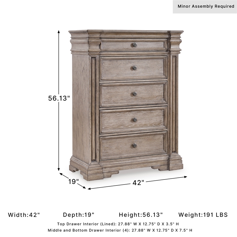 Ashley Furniture Blairhurst Light Brown Chest of Drawers