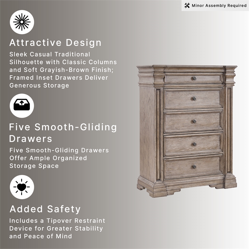 Ashley Furniture Blairhurst Light Brown Chest of Drawers
