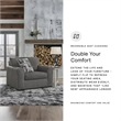 Signature Design by Ashley Gardiner Pewter Oversized Chair