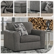 Signature Design by Ashley Gardiner Pewter Oversized Chair