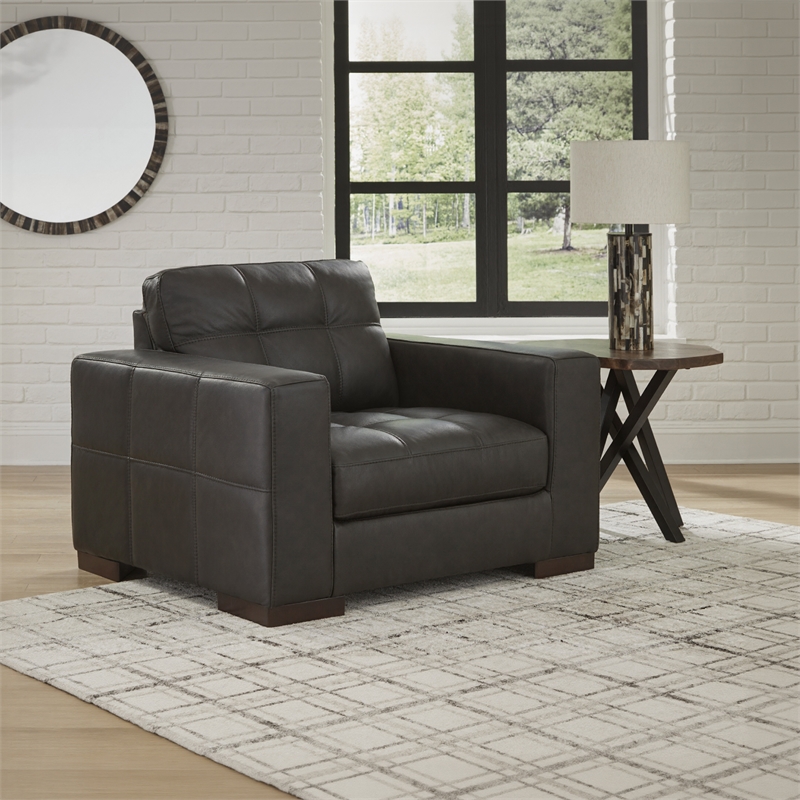 Signature Design by Ashley Luigi Thunder Oversized Chair