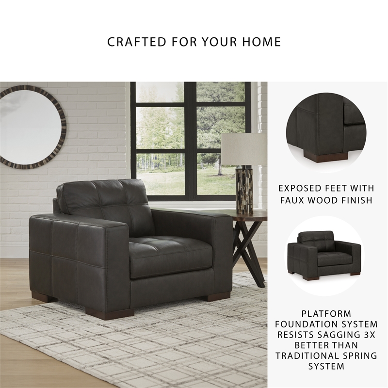 Signature Design by Ashley Luigi Thunder Oversized Chair
