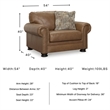 Signature Design by Ashley Carianna Caramel Oversized Chair