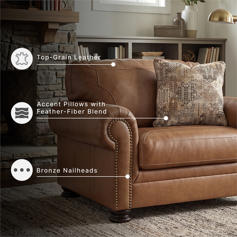 Signature Design by Ashley Carianna Caramel Oversized Chair
