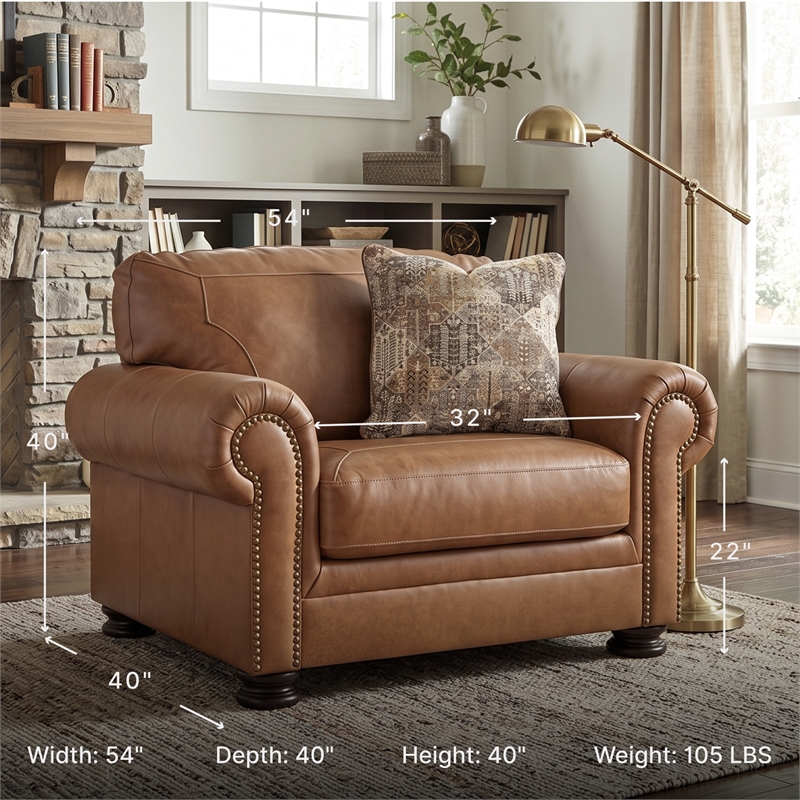 Signature Design by Ashley Carianna Caramel Oversized Chair
