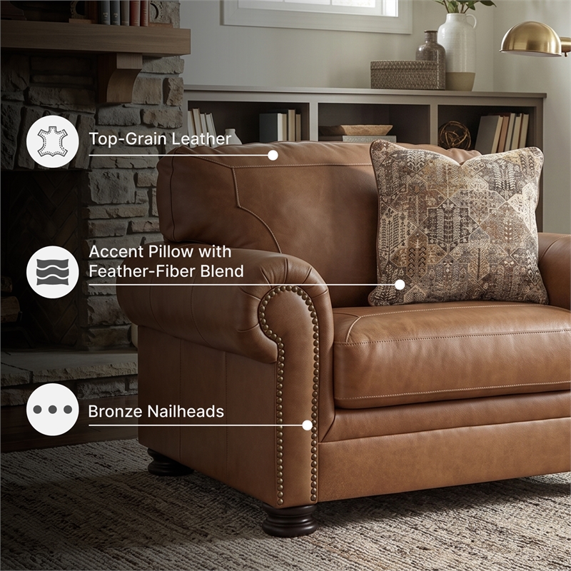 Signature Design by Ashley Carianna Caramel Oversized Chair
