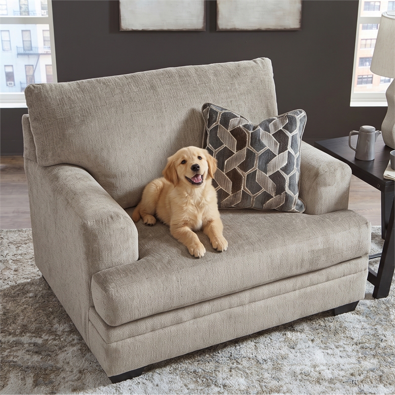 Signature Design by Ashley Stonemeade Taupe Oversized Chair