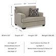 Signature Design by Ashley Stonemeade Taupe Oversized Chair